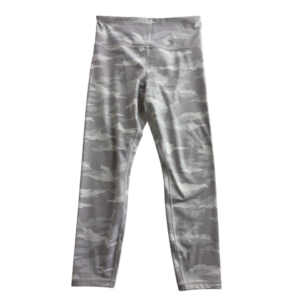 Athleta Elation 7/8 Tight Leggings Taupe Camo Neutral Size Medium 563650